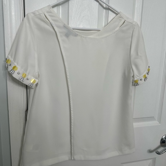 Banana Republic. Size XS. Drape back shirt with pineapple embellishment - Picture 4 of 4